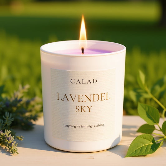 LAVENDELSKY – Duftlys med naturlig ro og insektavvisende effekt